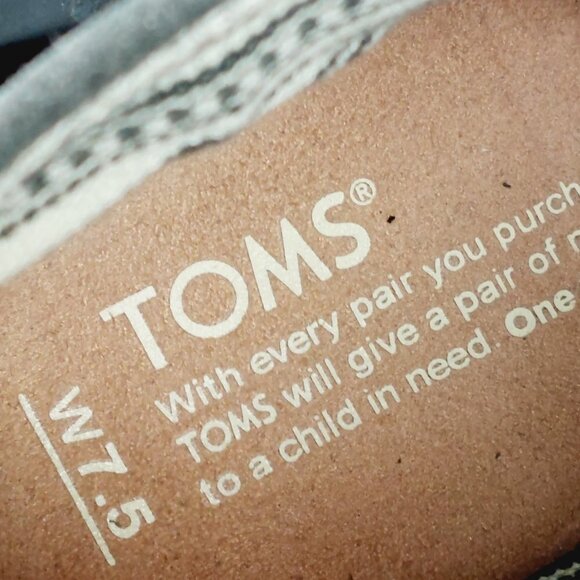 Toms Desert Grey Suede Leather Wedge Booties B135 - Picture 8 of 11